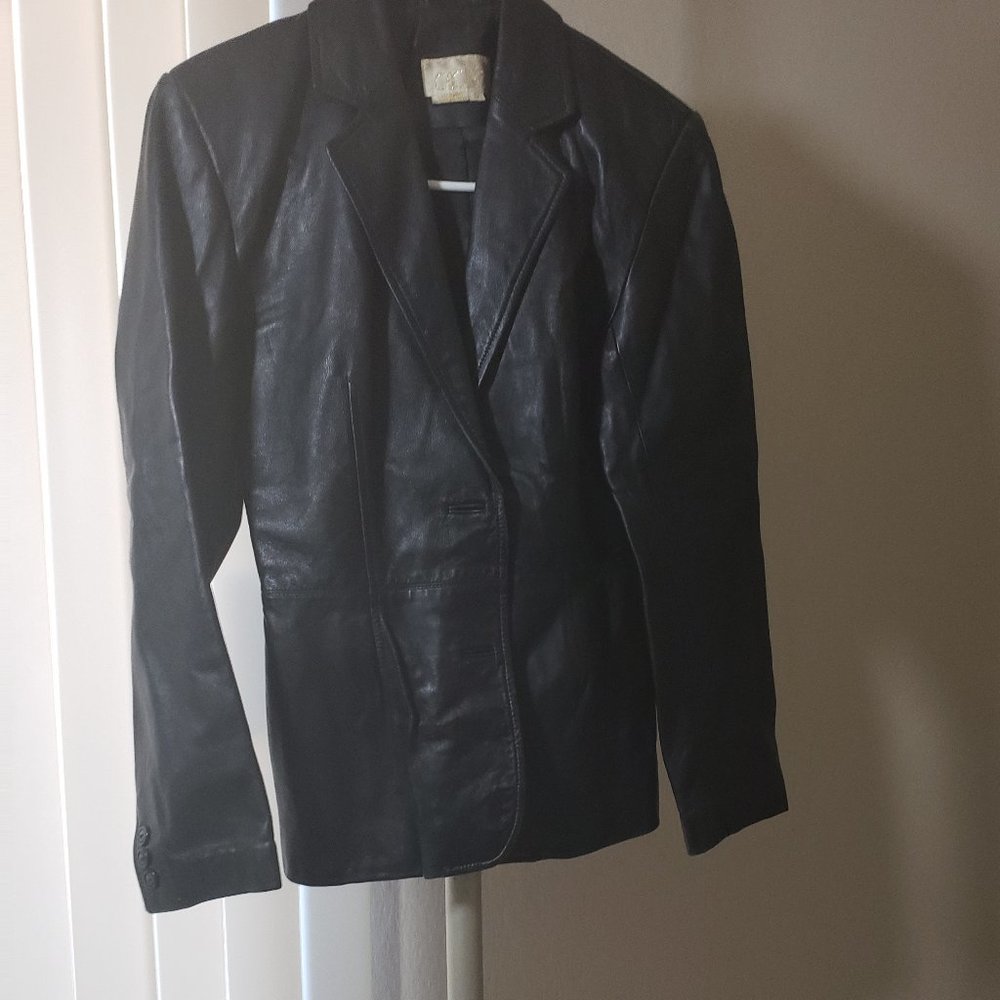 Cach'e leather blazer - Picture 4 of 5